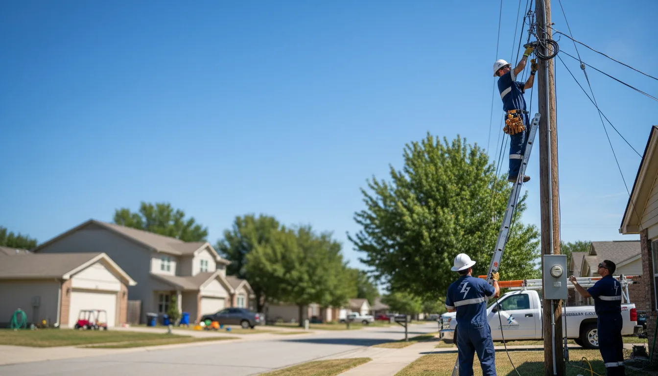 Residential electrician providing installation services in Notrees, TX